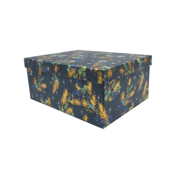 Kinkekarp "Kuldsete okstega jõulumuster"