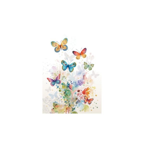 Õnnitluskaart "Värvilised liblikad"