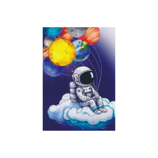 Pakikaart-minikaart "Astronaut ja planeedid"