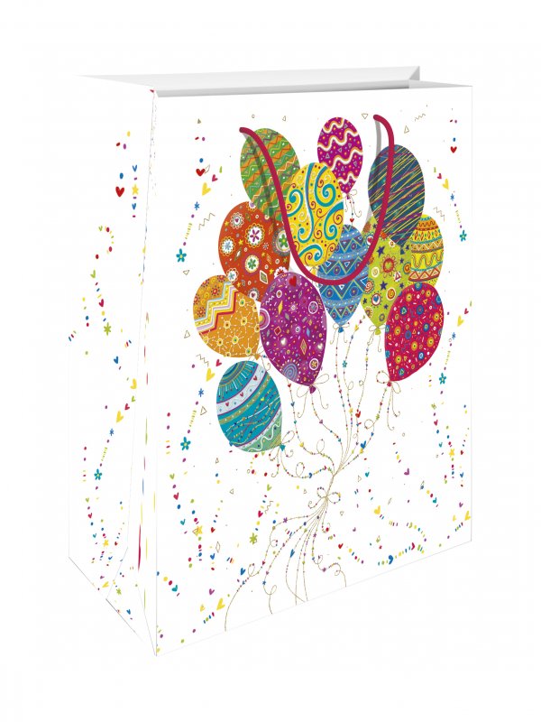 Kinkekott - keskmine "Värvilised õhupallid"