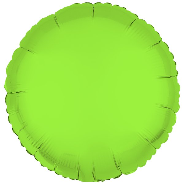 Fooliumist õhupall "Neoonroheline ümmargune"