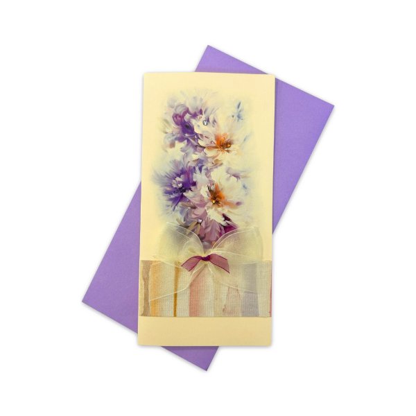 Käsitöökaart "Violetne kimp"