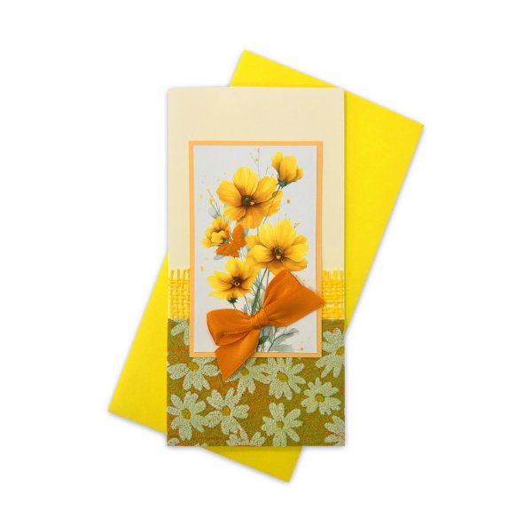 Käsitöökaart "Kollased lilled"