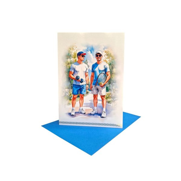 Eksklusiivne õnnitluskaart "Spordimehed"