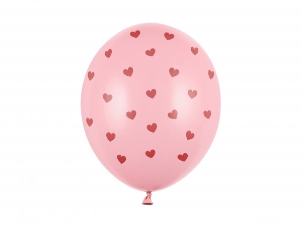 Õhupallid "Roosade südametega"