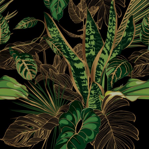 Salvrätid "Tropiline lehemuster"