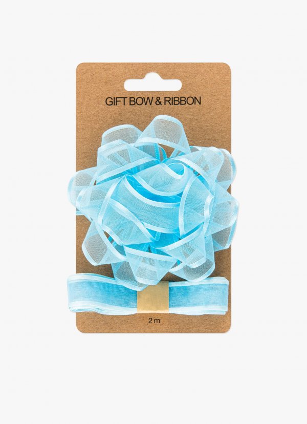 Pakkekomplekt "Sinine rosett ja pakkepael"