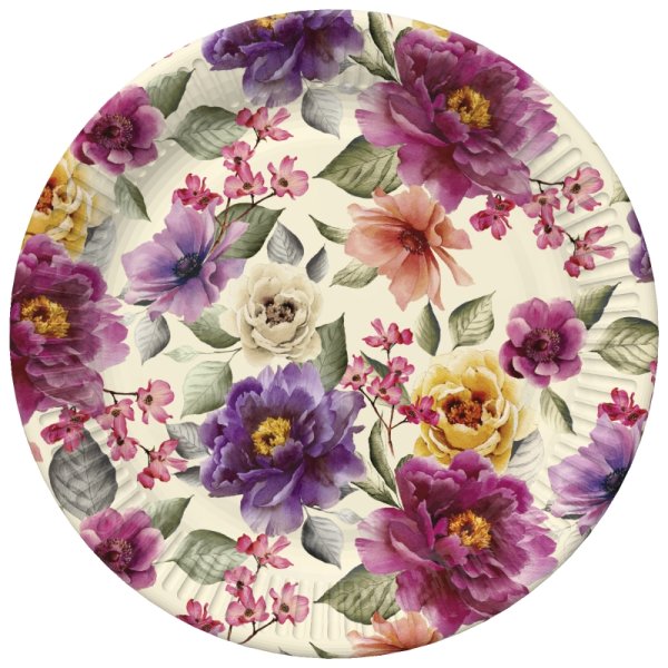 Suured papptaldrikud "Kevadõied"